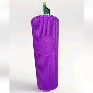 Starbucks 2024 Glow In The Dark Purple 24oz Cold Cup Tumbler NWT Limited